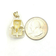 Load image into Gallery viewer, 10k yellow solid Gold Egyptian pharaoh king head Pendant fine gift jewelry 4.1g
