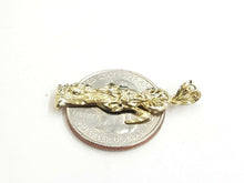 Load image into Gallery viewer, 10k yellow gold Santa muerte holy death Pendant fine gift jewelry unisex 1.4g
