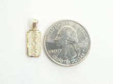 Load image into Gallery viewer, 14k yellow gold tiny razor blade pendant charm Fine Jewelry Gifts unisex 0.8g

