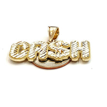 Load image into Gallery viewer, New 10k yellow Gold CASH dollar sign Pendant charm diamond cut fine jewelry 5.9g
