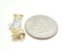 Load image into Gallery viewer, 10k two-tone gold statue of liberty pendant charm fine gift jewelry unisex 2.3g
