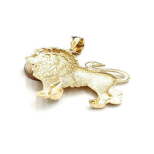 Load image into Gallery viewer, 10k yellow Gold lion full body Leo zodiac Pendant charm fine gift jewelry 5.7g
