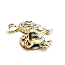Load image into Gallery viewer, 10k yellow Gold lion full body Leo zodiac Pendant charm fine gift jewelry 5.7g
