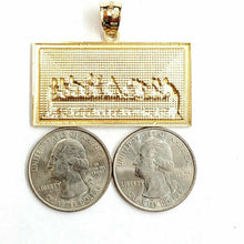 Load image into Gallery viewer, 10k two tone gold last supper pendant charm diamond cut fine gift jewelry 8.4g
