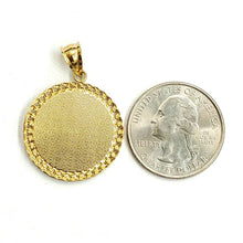Load image into Gallery viewer, 10k yellow gold round virgin Guadalupe Pendant fine religious jewelry 0.97" 3.8g
