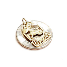 Load image into Gallery viewer, 14k yellow Gold Capricorn zodiac sign astrology Pendant charm fine jewelry 1.2g
