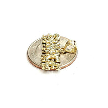 Load image into Gallery viewer, New 10k yellow Gold Savage Pendant charm diamond cut fine gift jewelry 1.3g

