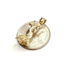 Load image into Gallery viewer, 14k yellow Gold Solid 3D Flamenco dancer Pendant charm gift fine jewelry 3g

