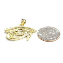 Load image into Gallery viewer, 10k yellow Gold Egyptian eye of Horus protection Pendant fine gift jewelry 3.9g
