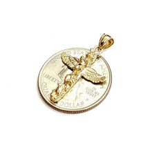 Load image into Gallery viewer, New 14k yellow gold solid Alaska Totem pole Mythology pendant fine jewelry 2.6g
