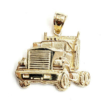 Load image into Gallery viewer, New 14k yellow Gold truck car trucking Pendant charm gift fine jewelry 6.3g
