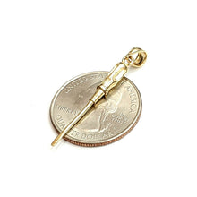 Load image into Gallery viewer, 14k Yellow Gold 3D screwdriver Pendant charm construction tool fine jewelry 1.5g

