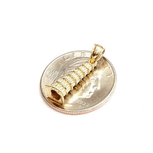 Load image into Gallery viewer, 14K Yellow Gold 3D Famous Leaning Tower of Pisa Charm Pendant Fine Jewelry 2.3g
