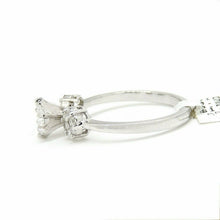 Load image into Gallery viewer, 0.51Ct Natural Diamond 14k White Gold women Wedding Engagement Ring Size 7.25
