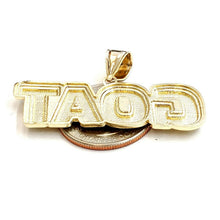 Load image into Gallery viewer, New 10k yellow Gold Goat Pendant charm diamond cut hip hop fine jewelry 5.9g
