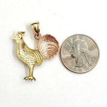 Load image into Gallery viewer, New 10k Gold rooster chicken bird Pendant charm gift fine jewelry 3.7g

