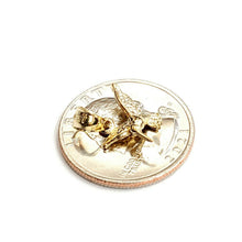 Load image into Gallery viewer, 14k yellow Gold Tiny Solid 3D Hummingbird Pendant charm fine gift jewelry 1g
