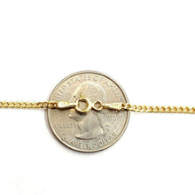 Load image into Gallery viewer, 10K yellow gold 2mm thin Hollow Cuban Miami chain Necklace fine jewelry 20" 2.7g
