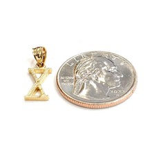 Load image into Gallery viewer, New 14KT Yellow Gold Solid Roman number 10 Pendant charm gift Fine Jewelry 0.9g
