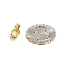 Load image into Gallery viewer, 14k yellow Gold Tiny 3D Baseball Hat Cap Pendant charm sport fine jewelry 1.1g
