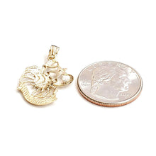 Load image into Gallery viewer, 14k yellow Gold crab cancer zodiac sign astrology Pendant charm fine jewelry 1.7g
