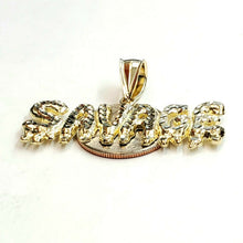 Load image into Gallery viewer, New 10k yellow Gold Savage Pendant charm diamond cut fine gift jewelry 5.7g
