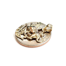 Load image into Gallery viewer, 14k yellow Gold lion Leo zodiac sign astrology Pendant charm fine jewelry 2g
