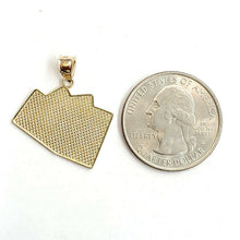 Load image into Gallery viewer, 14k yellow Gold 4 Aces playing cards pendant Vegas gambling fine jewelry 2g
