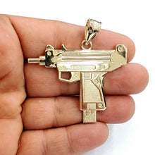 Load image into Gallery viewer, New 10k yellow Gold solid Uzi machine gun Pendant charm fine jewelry unisex 8g
