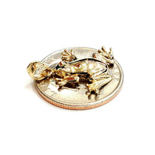 Load image into Gallery viewer, New 14k yellow gold frog pendant charm shiny gift unisex fine jewelry 1.7g
