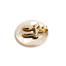 Load image into Gallery viewer, 14k yellow gold tiny chai Hay Jewish kabbalah pendant charm fine jewelry 1.3g
