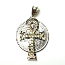 Load image into Gallery viewer, 10k yellow gold Egyptian ankh cross pendant charm fine religious jewelry 1.8g
