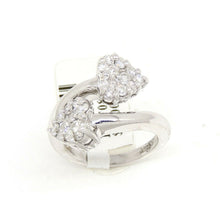 Load image into Gallery viewer, New 0.77Ct Natural Diamond In 14k white Gold Women&#39;s heart Ring fine gift Size 7

