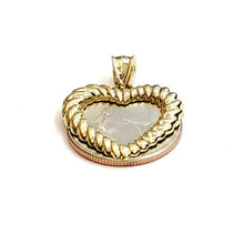Load image into Gallery viewer, New 10k yellow gold heart pendant charm love amor fine gift women jewelry 2.4g
