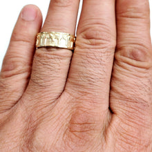 Load image into Gallery viewer, 14k yellow gold Ani Le Dodi I am my beloved&#39;s ring band Jewish jewelry 7.9g
