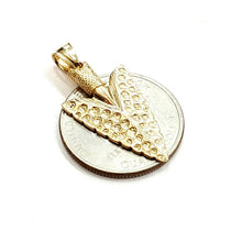 Load image into Gallery viewer, New 14k yellow Gold solid 3D Arrowhead Pendant charm gift fine jewelry 4.5g
