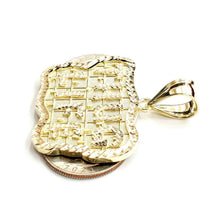 Load image into Gallery viewer, New 10k yellow Gold Thug Life word Pendant charm diamond cut fine jewelry 8.3g

