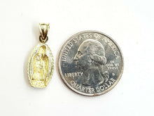 Load image into Gallery viewer, 10k gold virgin Mary Guadalupe pendant charm gift fine religious jewelry 0.8g
