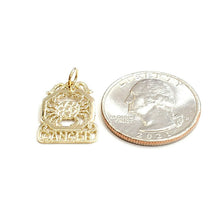 Load image into Gallery viewer, 14k yellow Gold crab cancer zodiac sign astrolog Pendant charm fine jewelry 1.3g
