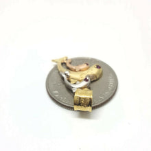 Load image into Gallery viewer, New 14k tri color Gold 3 dolphins Pendant charm gift fine jewelry for her 2.4g
