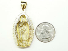 Load image into Gallery viewer, 10k gold virgin Mary Guadalupe pendant charm gift fine religious jewelry 5.3g
