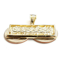Load image into Gallery viewer, New 10k yellow gold last supper pendant charm fine gift religions jewelry 7.7g
