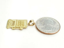 Load image into Gallery viewer, 14k yellow Gold casino slot machin las vegas Pendant fine jewelry unisex 2.2g
