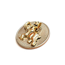 Load image into Gallery viewer, 14k yellow Gold elephant Pendant charm unisex fine gift good luck jewelry 1.4g
