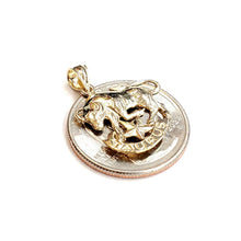 Load image into Gallery viewer, New 14k yellow Gold taurus bull zodiac sign astrology Pendant charm jewelry 1.6g

