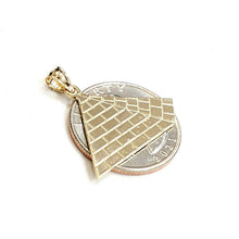 Load image into Gallery viewer, New 14k yellow solid Gold Egyptian pyramid Pendant fine gift jewelry 2.6g
