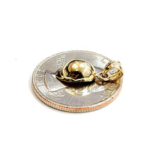 Load image into Gallery viewer, 14k yellow Gold Tiny 3D Baseball Hat Cap Pendant charm sport fine jewelry 1.1g
