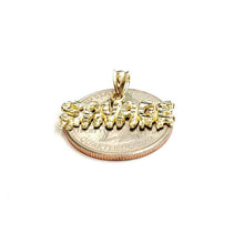 Load image into Gallery viewer, New 10k yellow Gold Savage Pendant charm diamond cut fine gift jewelry 1.3g
