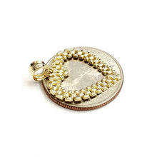 Load image into Gallery viewer, New 10k yellow gold heart pendant charm love Amor fine gift women jewelry 1.1g
