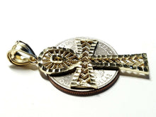 Load image into Gallery viewer, 10k yellow gold Egyptian ankh cross pendant charm fine religious jewelry 2.6g
